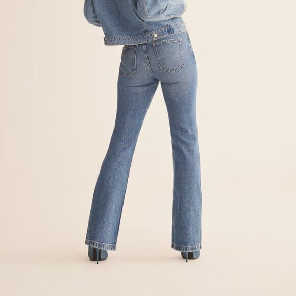 Dynamite Candice Bootcut Jeans Blue - Size 27 (Cropped, 28" Inseam) - Picture 4 of 16